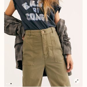 Free People Sunday Skies Straight leg pants Sz 2